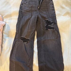 Dreamy Drape Stretch Curvy Super High-Waisted Baggy Wide-Leg Jean in 4S